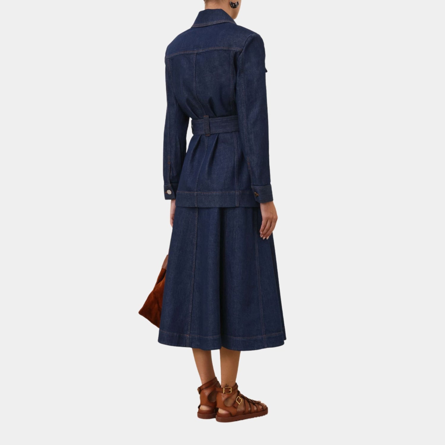 Zimmermann Denim Safari Jacket, Model, Back