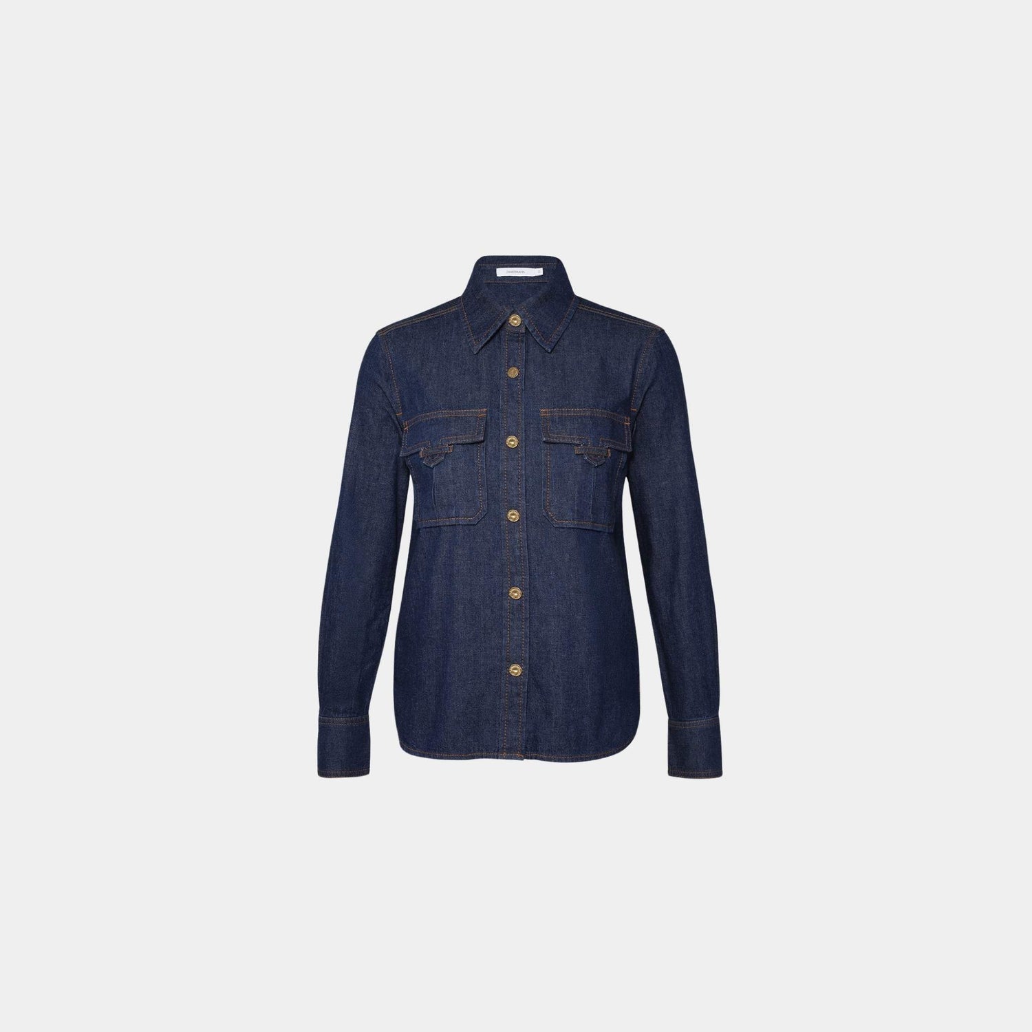 Zimmermann Fitted Denim Shirt, Front