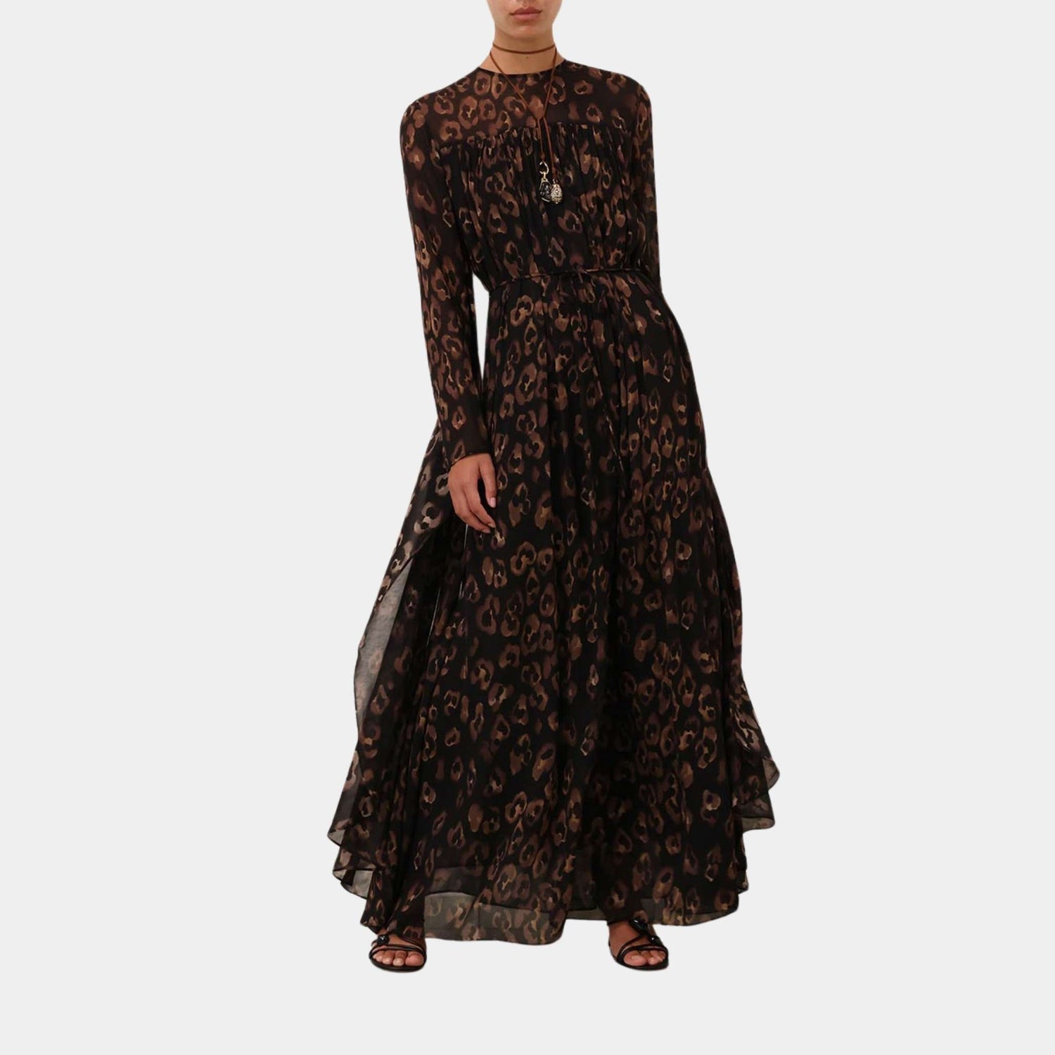 Zimmermann Illuminate Batwing Gown, Model, Front