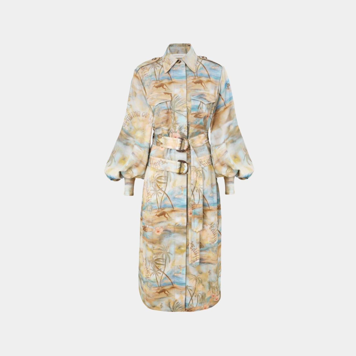 Zimmermann Illuminate Cargo Midi Dress, Front