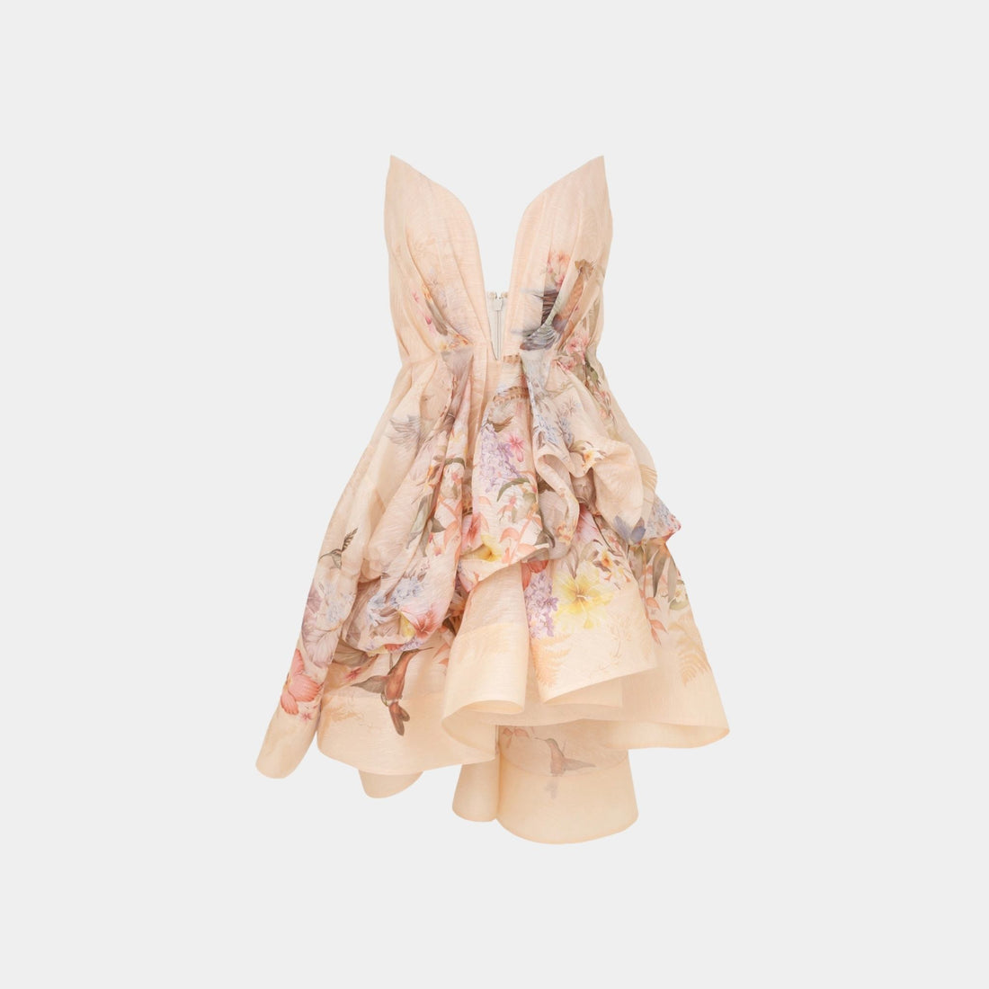 Zimmermann Illuminate Draped Mini Dress, Front