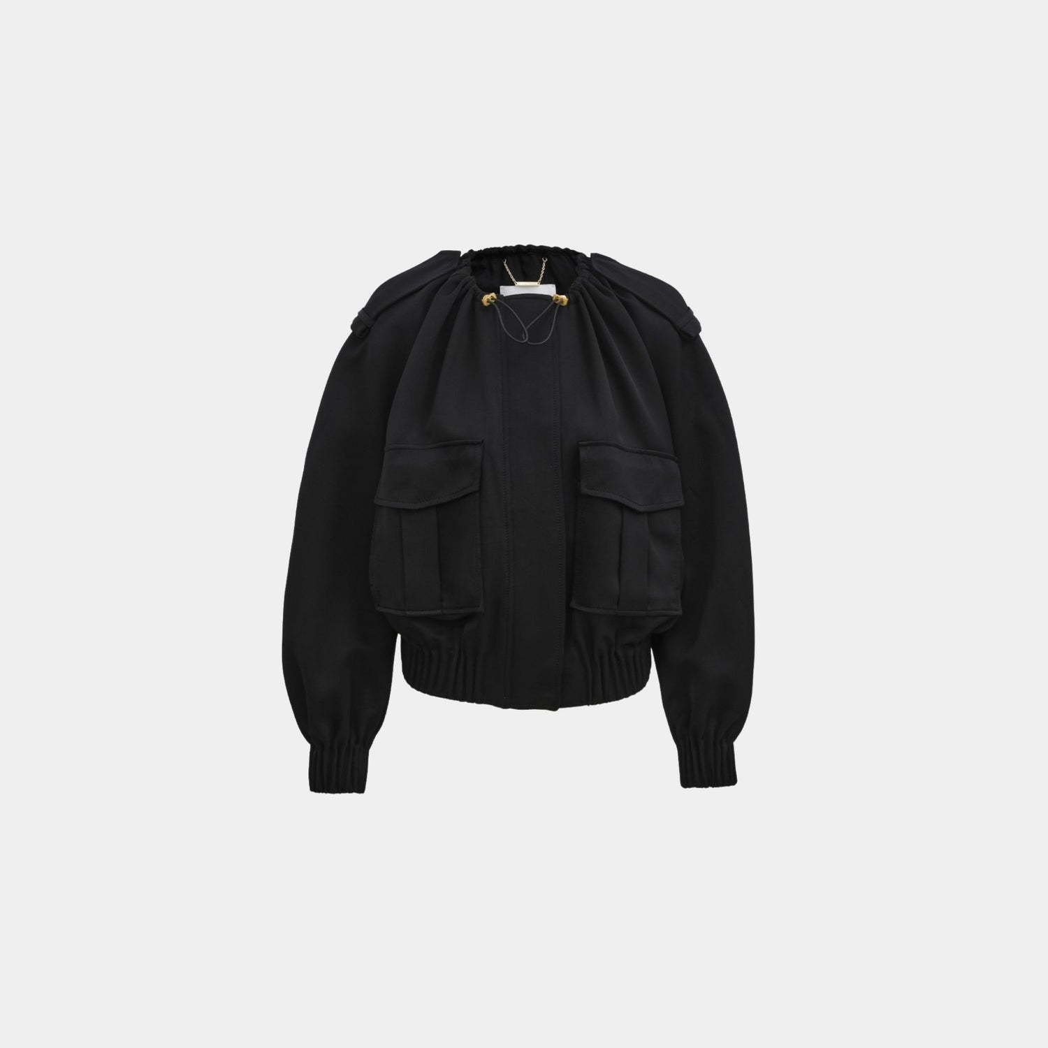 Zimmermann Illuminate Drawstring Bomber, Model, Front