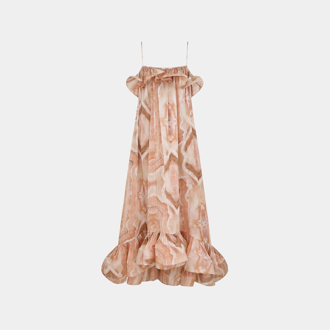 Zimmermann Illuminate Flounce Gown, Front
