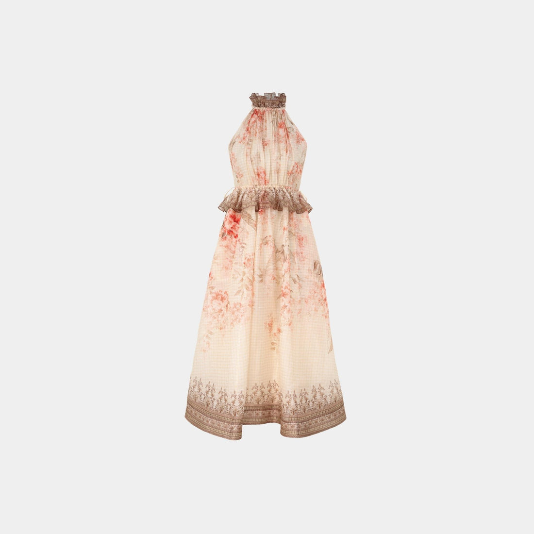 Zimmermann Illuminate Halter Midi Dress, Front