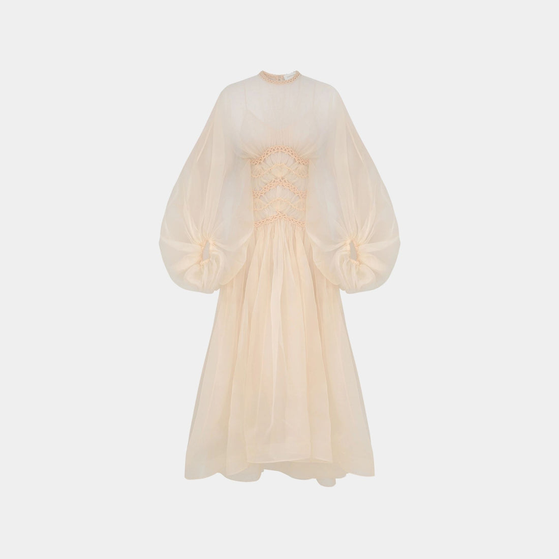 Zimmermann Illuminate Macrame Gown, Front