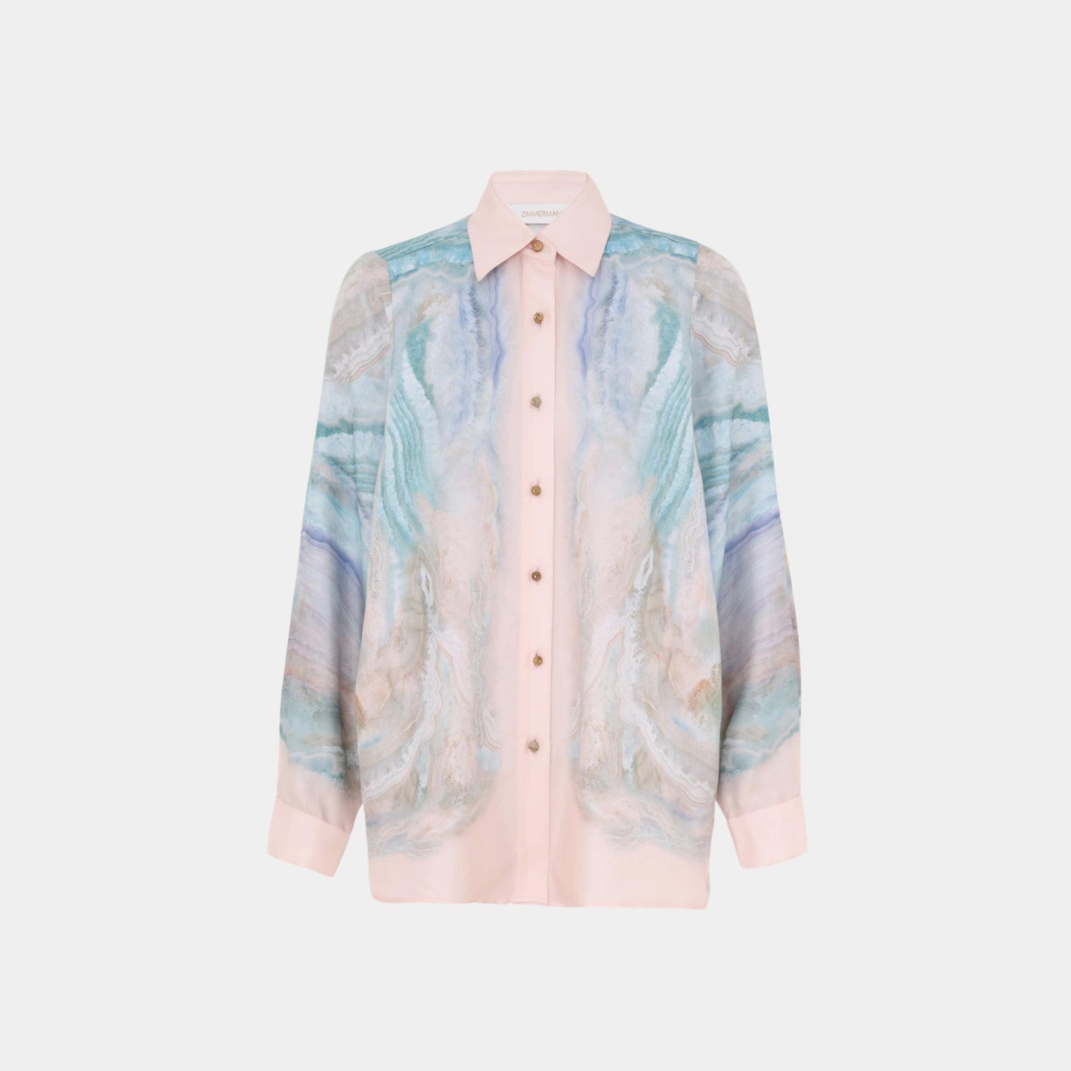 Zimmermann Illuminate Relaxed Shirt, Front