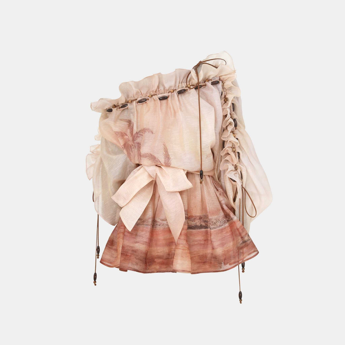 Zimmermann Illuminate Ruffle Mini Dress, Front
