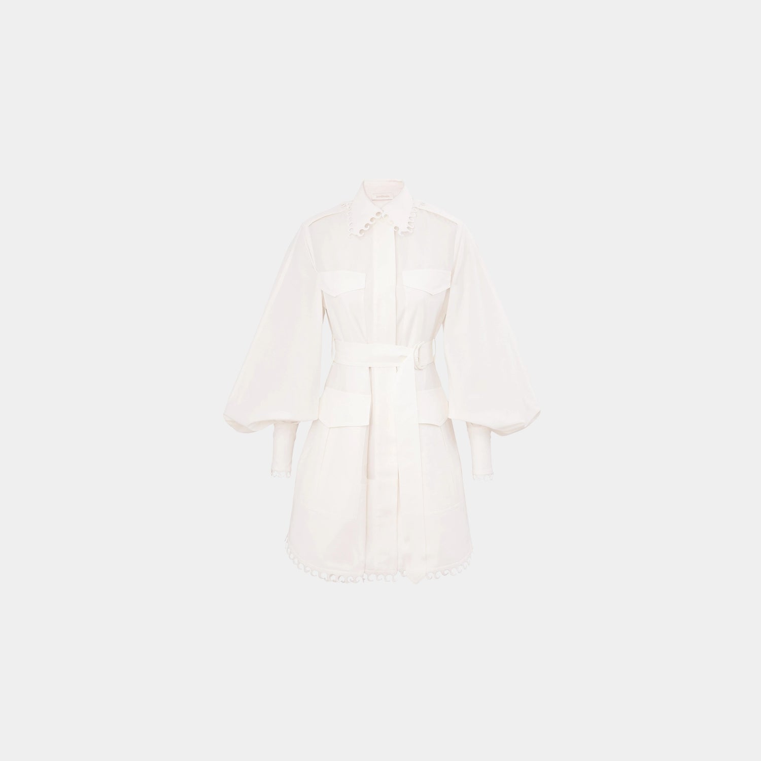 Zimmermann Illuminate Utility Mini Dress, Front