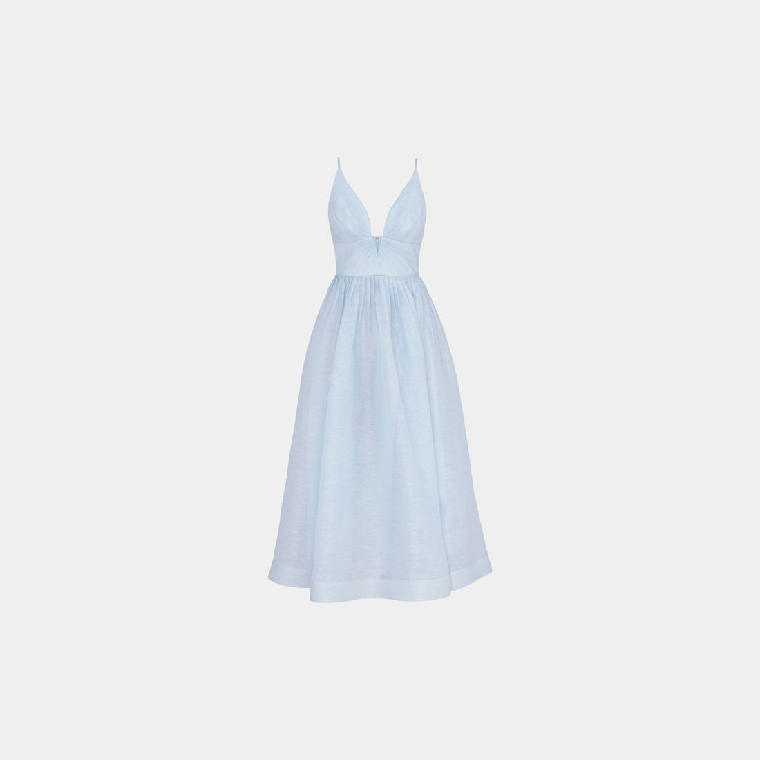 Zimmermann Illuminate V Neck Midi Dress, Front