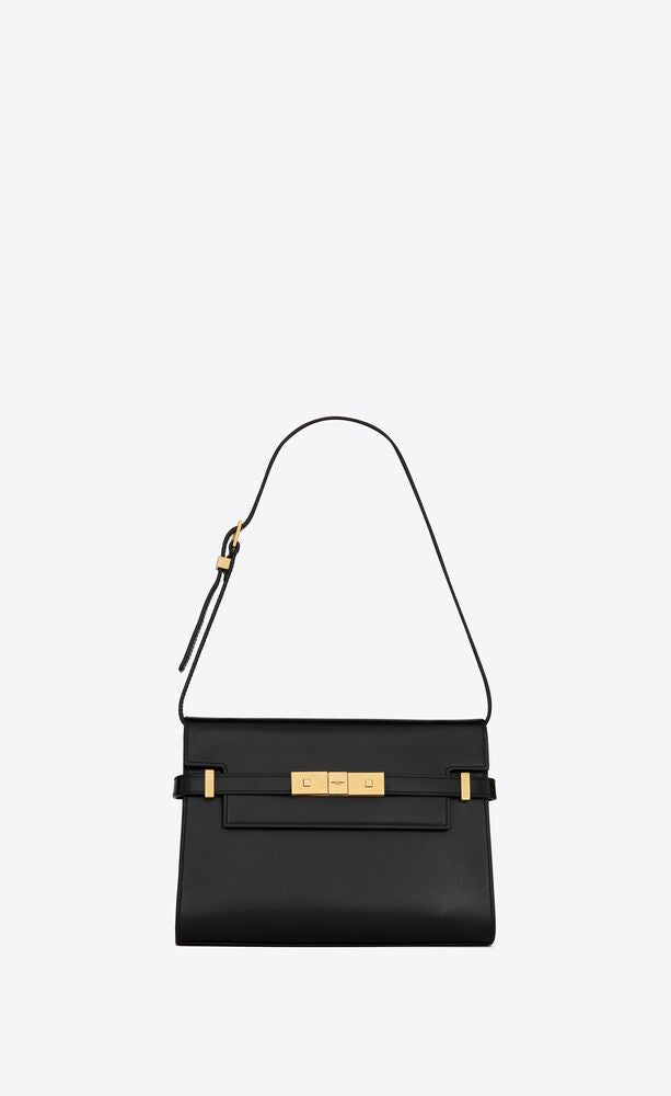 Manhattan Small Shoulder Bag In Box Saint Laurent Leather