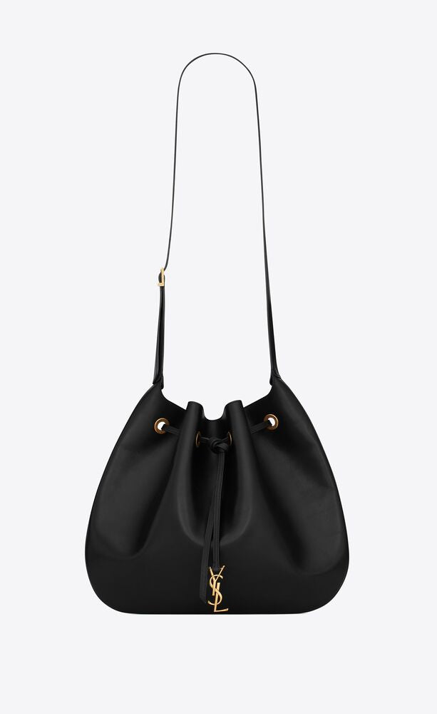 Paris Vii Large Flat Hobo Bag In Smooth Leather