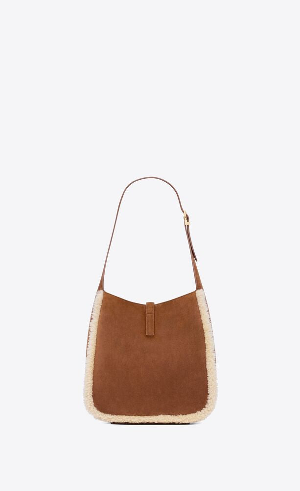 Le 5 A 7 Supple Small In Suede And Shearling