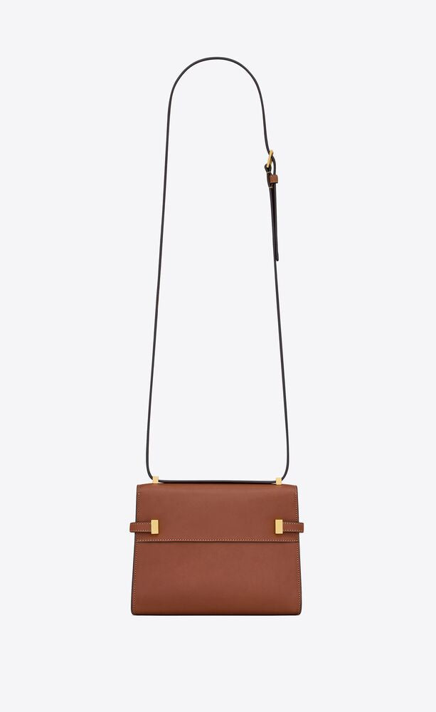 Manhattan Mini Crossbody Bag In Aged Vegetable-Tanned Leather