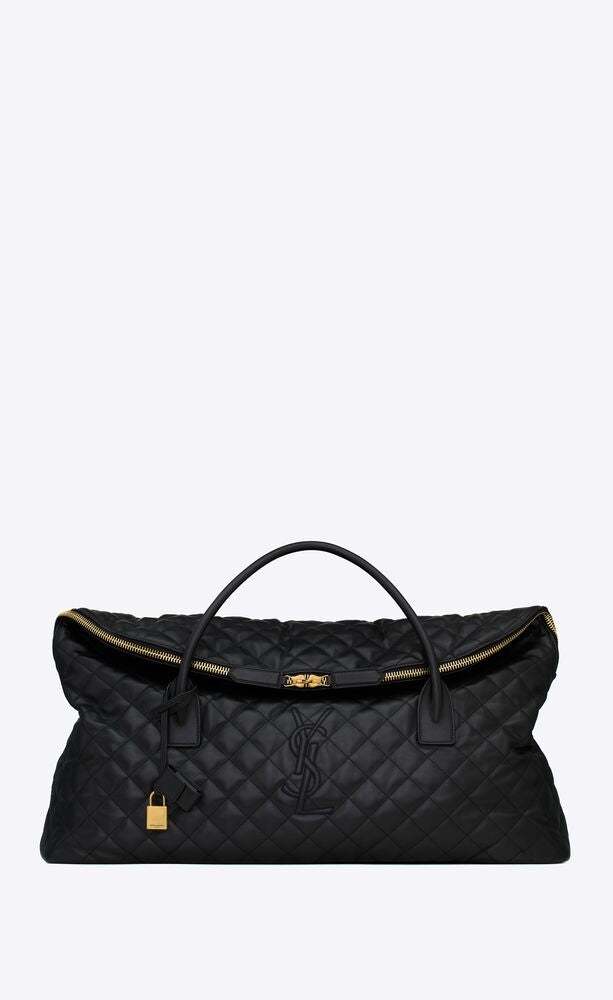 Es Giant Travel Bag In Quilted Leather