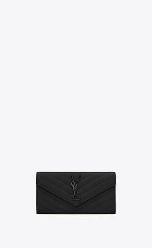 Envelope Large In Quilted Grain De Poudre Embossed Leather