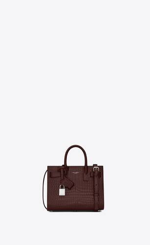 sac de jour nano in crocodile embossed leather