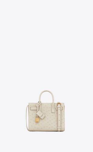 Sac De Jour Nano In Ostriche Leather