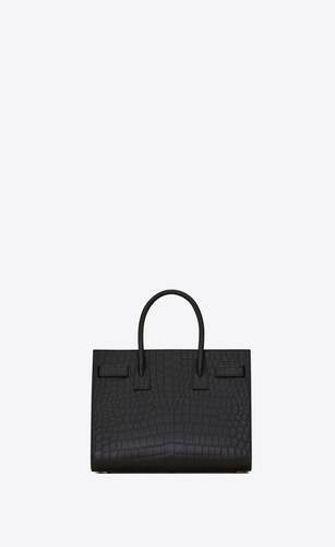 Sac De Jour Baby In Matte Crocodile Embossed Leather