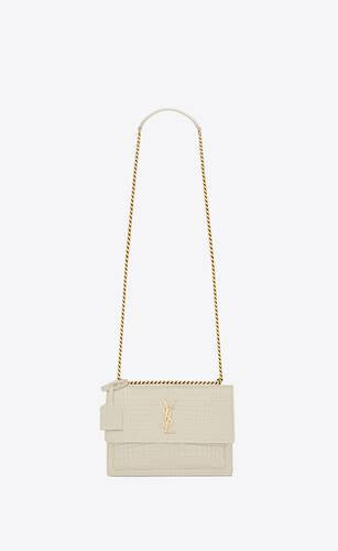 Kate Small Tassel In Crocodile Embossed Leather