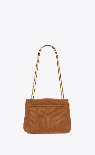 Loulou Small In Quilted Suede