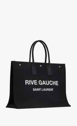 rive gauche tote in canvas