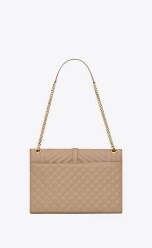 Envelope Large In Quilted Grain De Poudre Embossed Leather