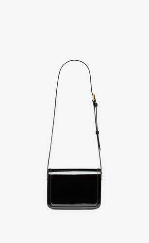 Solferino Small Satchel In Lacquered Patent Leather