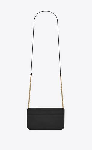 Cassandre Phone Holder With Strap In Smooth Leather