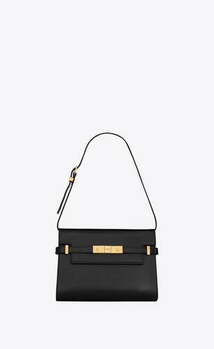 Manhattan Small Shoulder Bag In Box Saint Laurent Leather