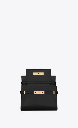 Manhattan Small Shoulder Bag In Box Saint Laurent Leather