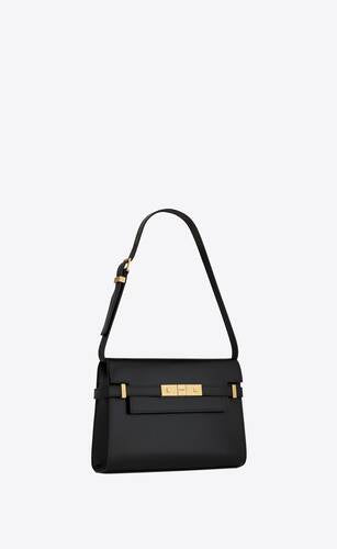 Manhattan Small Shoulder Bag In Box Saint Laurent Leather