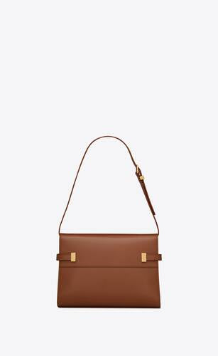 Manhattan Small Shoulder Bag In Box Saint Laurent Leather