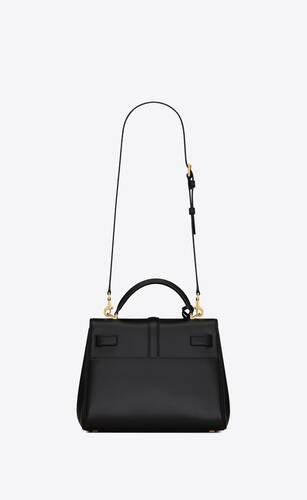 Le Fermoir Small Top Handle Bag In Shiny Leather