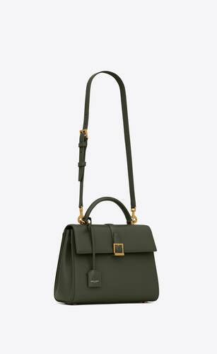 Le Fermoir Small Top Handle Bag In Shiny Leather