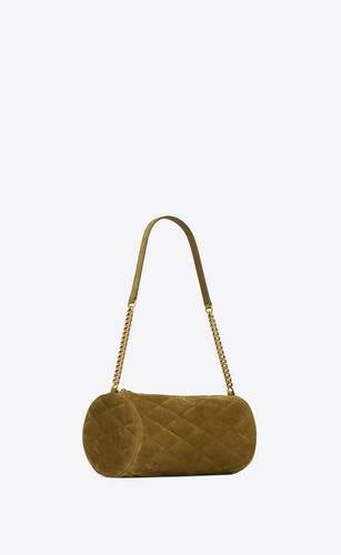 Sade Small Tube Bag In Quilted Suede