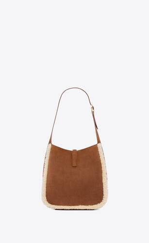 Le 5 A 7 Supple Small In Suede And Shearling