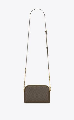 Gaby Zipped Pouch In Quilted Lambskin