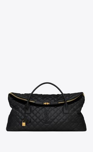 Es Giant Travel Bag In Quilted Leather