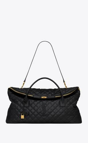 Es Giant Travel Bag In Quilted Leather