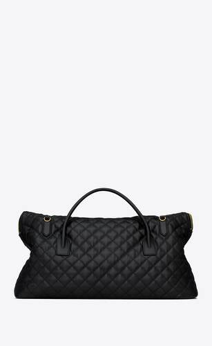 Es Giant Travel Bag In Quilted Leather