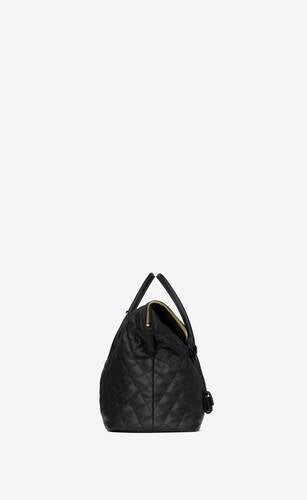 Es Giant Travel Bag In Quilted Leather