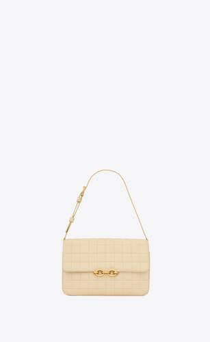 Le Maillon Satchel In Quilted Nubuck Suede