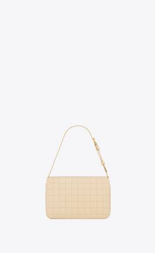 Le Maillon Satchel In Quilted Nubuck Suede