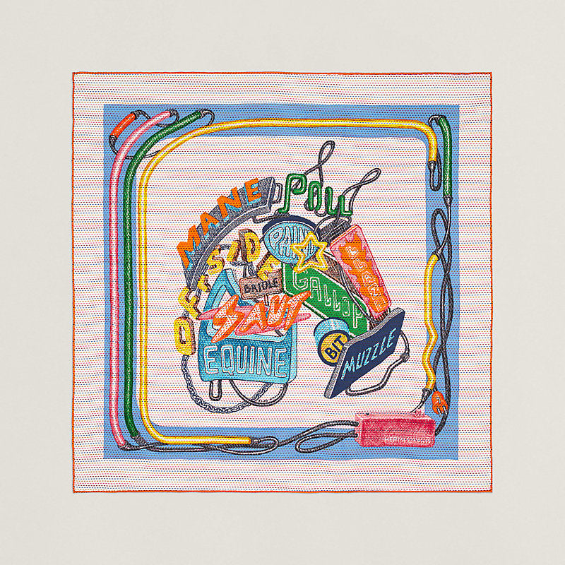 Chevaloscope Neon Pointille scarf 70