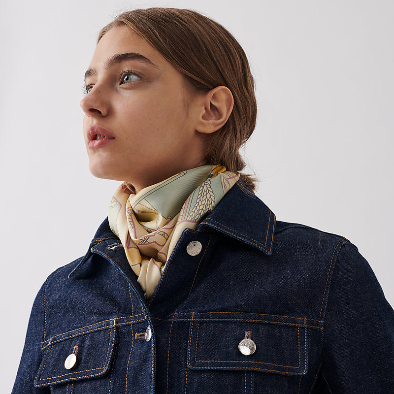 Tatersale en Zigzag double face scarf 90