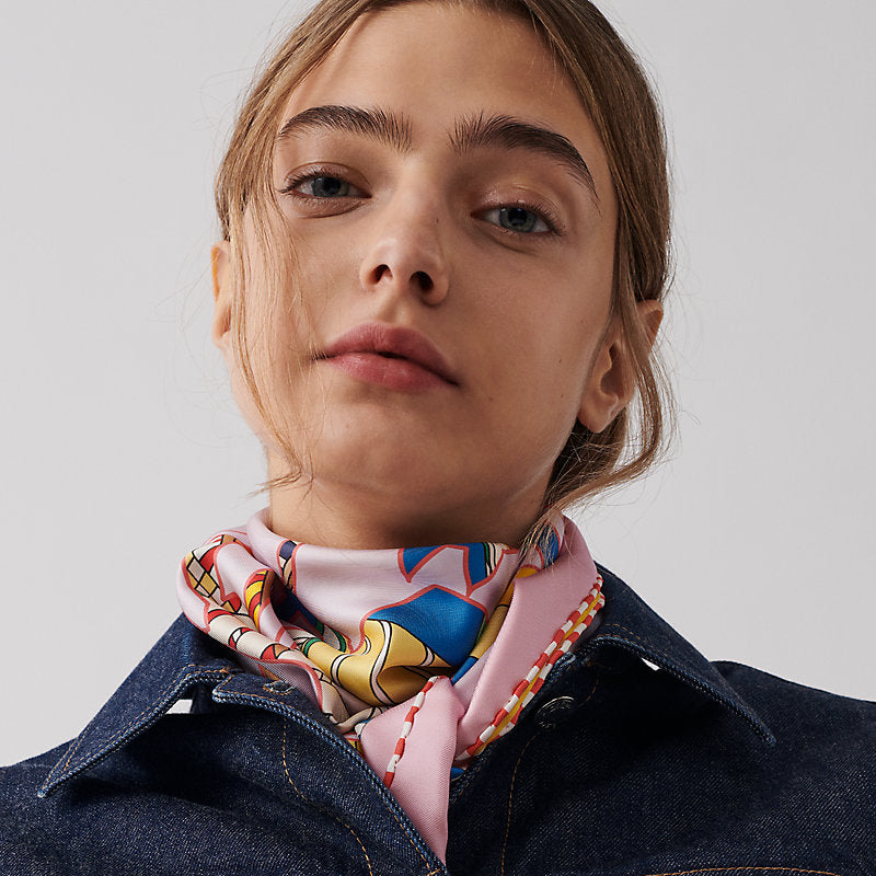 Tatersale en Zigzag double face scarf 90